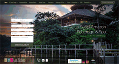 Desktop Screenshot of laselvajunglelodge.com